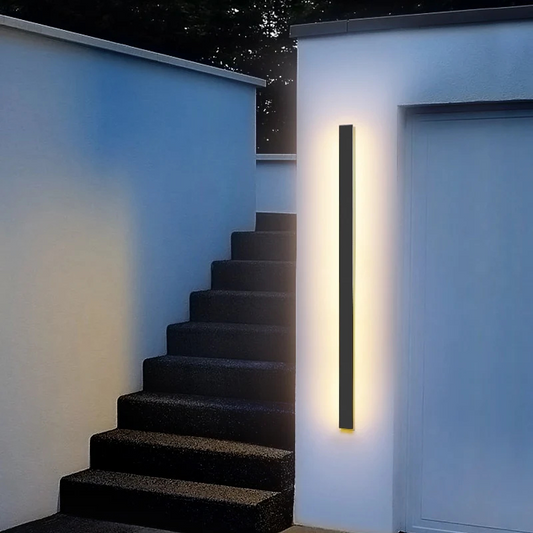 Applique murale extérieur LED en aluminium imperméable à l'eau pour l'intérieur et l'extérieur style black-Luminogreen