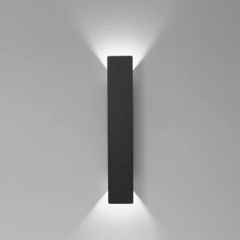 Applique murale extérieur à bande LED en aluminium désigne noir et blanc -Luminogreen