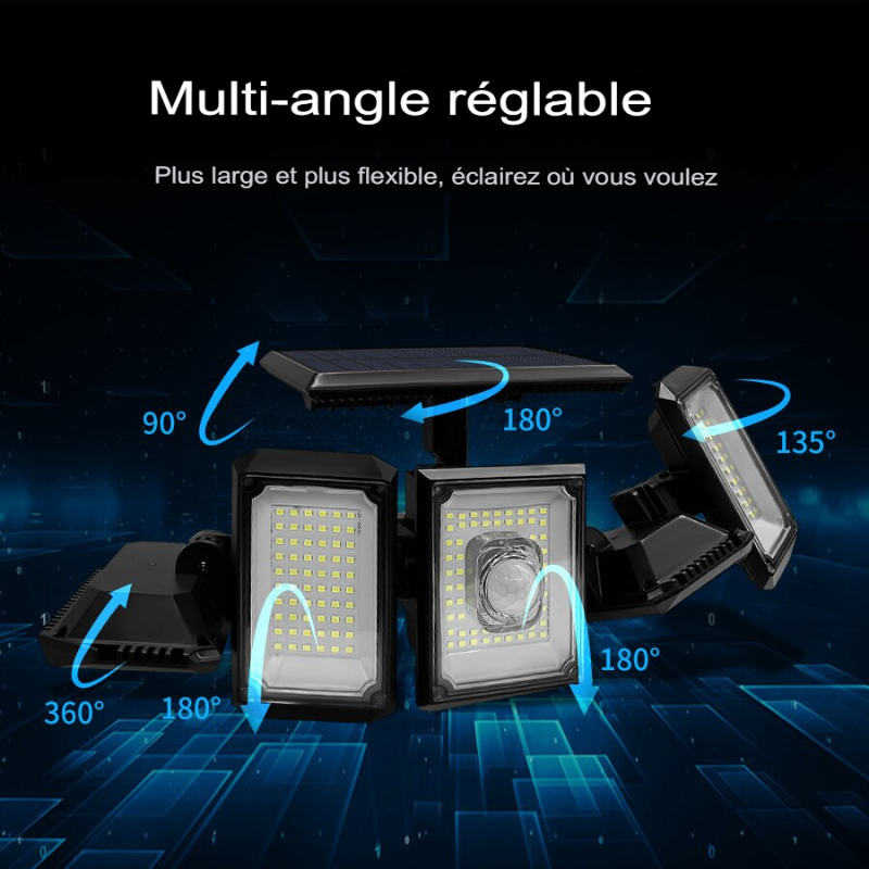 Projecteur led extérieur solaire intélligent économique LED et sécurité - Luminogreen