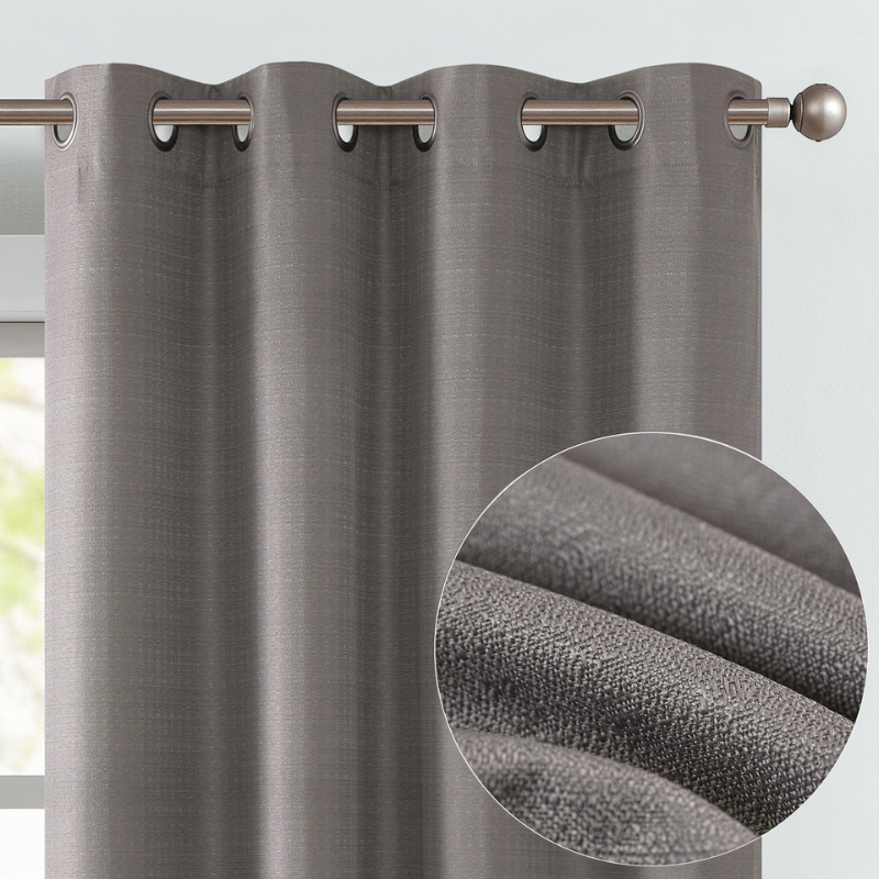 rideaux occultant thermique court doublé pour fenêtre -Luminogreen