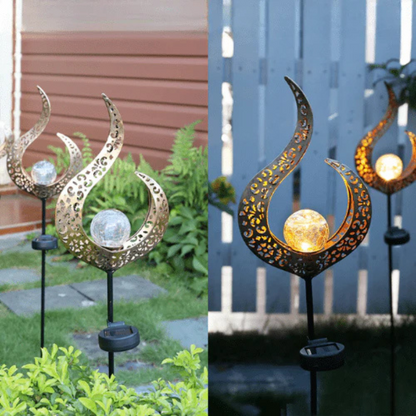 Lampe Solaire extérieur LED de Jardin en Fer Massif 1-Luminogreen