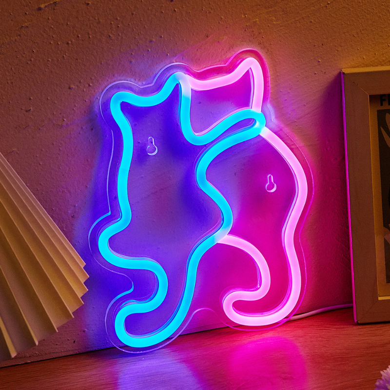neon led chat salle de jeux polyvalence, décoration -Luminogreen