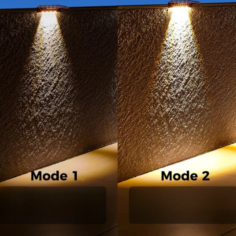 Appliques murales solaires puissant à 4 LED-Luminogreen