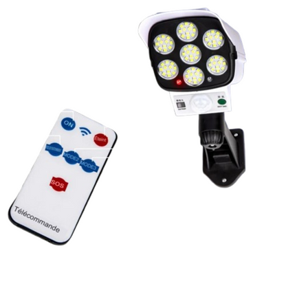 Projecteur led extérieur solaire avec Détecteur de mouvement puissant avec télécommande  -Luminogreen