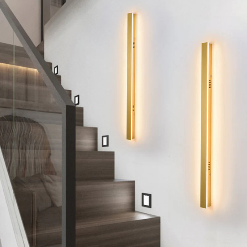 Applique murale extérieur LED en aluminium imperméable à l'eau pour l'intérieur et l'extérieur style or -Luminogreen