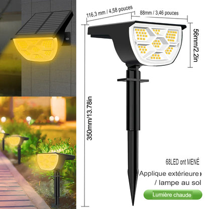 Lampe solaire extérieur à LED étanche pour paysage lumière -Luminogreen