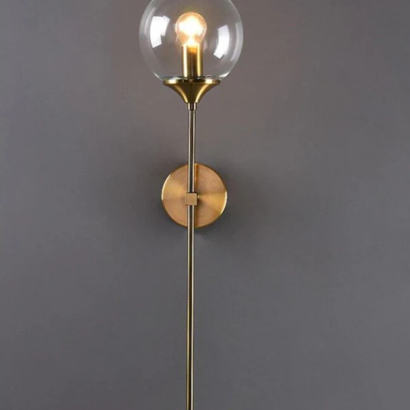 Applique murale extérieur LED globe verre décoration -Luminogreen