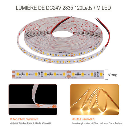 ruban led haute luminosité, éclairage domestique, bande flexible -Luminagreen