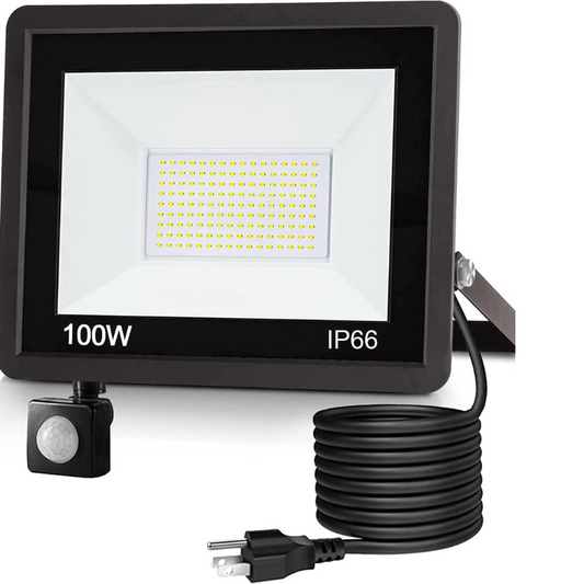 Projecteur led extérieur à détecteur de mouvement  lumière blanche et grande illumination -Luminogreenn
