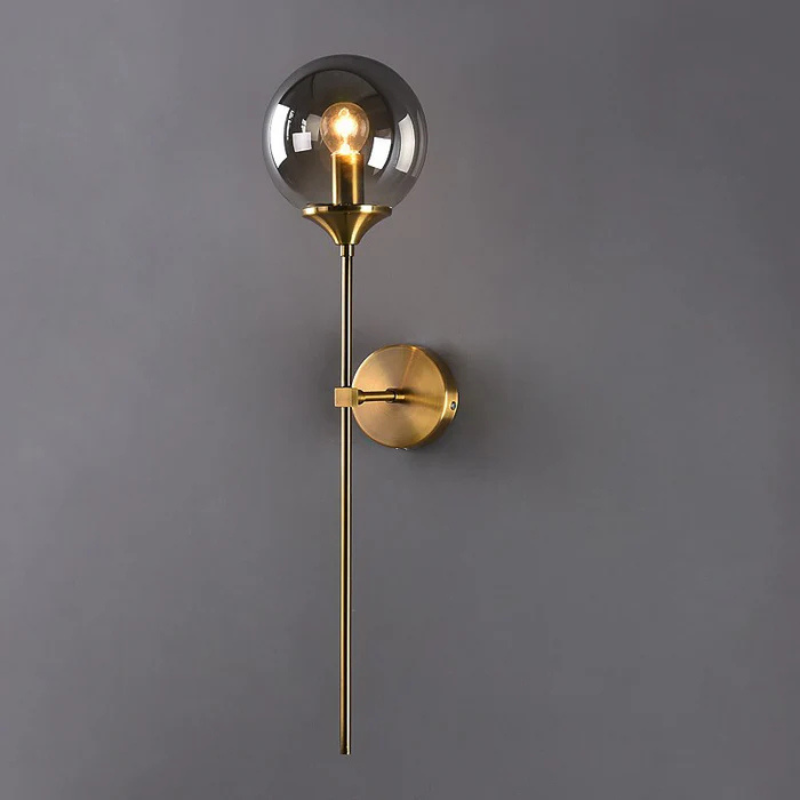 Applique murale extérieur LED globe verre décoration -Luminogreen
