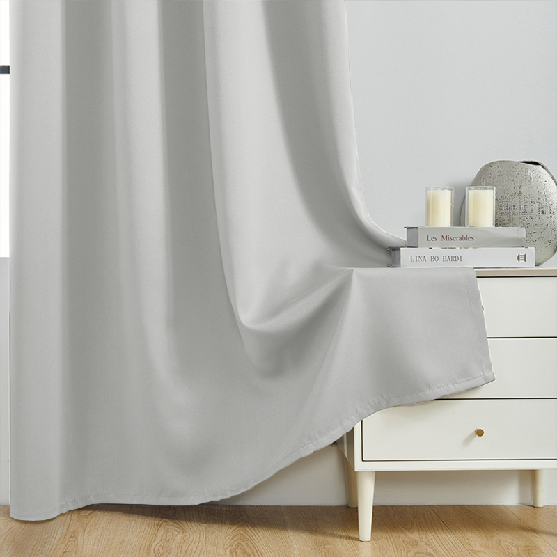 Rideaux occultant thermique simples de couleur unie -Luminogreen