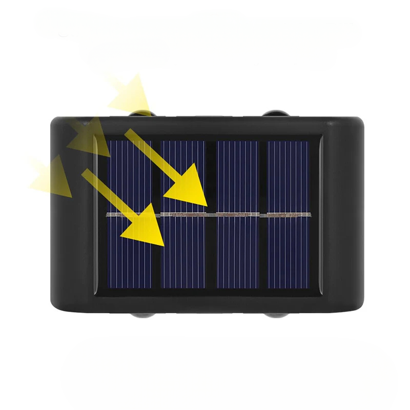 Applique murale extérieur solaire led étanches et lumineuses de haut en bas classique -Luminogreen