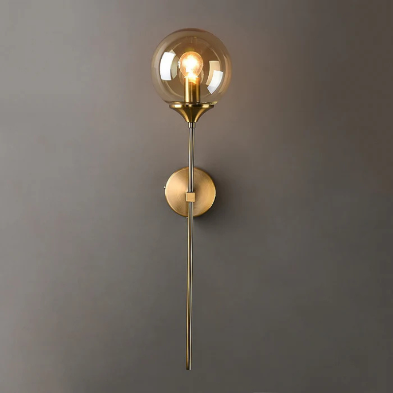 Applique murale extérieur LED globe verre décoration -Luminogreen