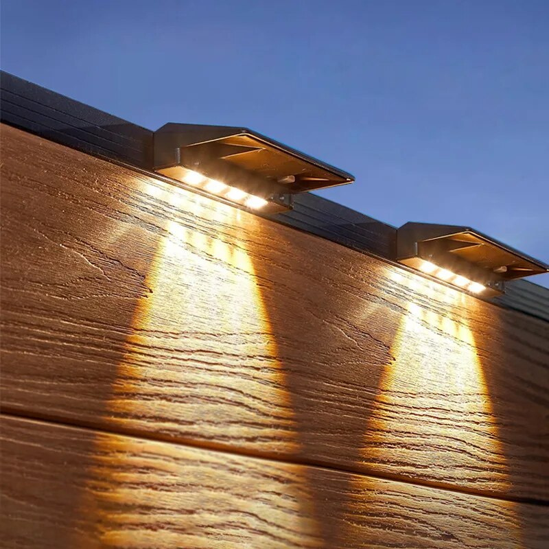 Appliques murales solaires puissant à 4 LED-Luminogreen