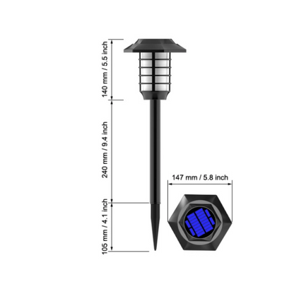 Lampe solaire à led pour décoration extérieure de jardin -Luminogreen