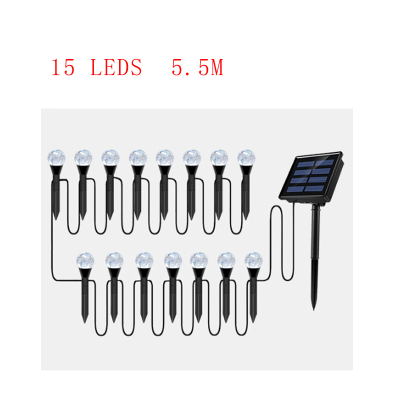 Lampe solaire extérieur led boule effet Bulle lumière chaude (Set de 10 Lampes)-Luminogreen