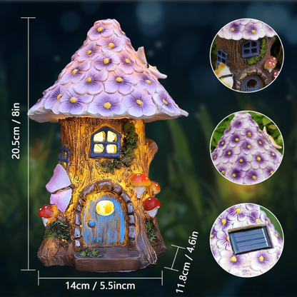 lampe solaire extérieur à LED de Jardin Maisonnette des Fées-Luminogreen