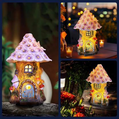 lampe solaire extérieur à LED de Jardin Maisonnette des Fées-Luminogreen
