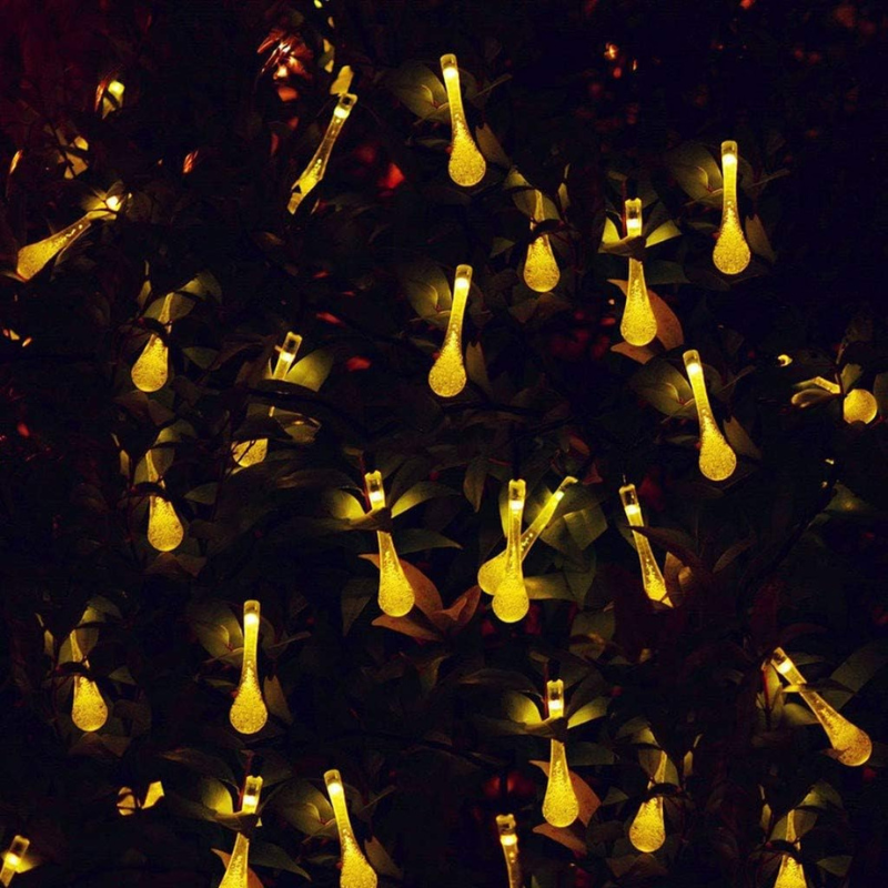 lampe et guirlande Solaire Extérieure LED Goutte d'Eau-Luminogreen