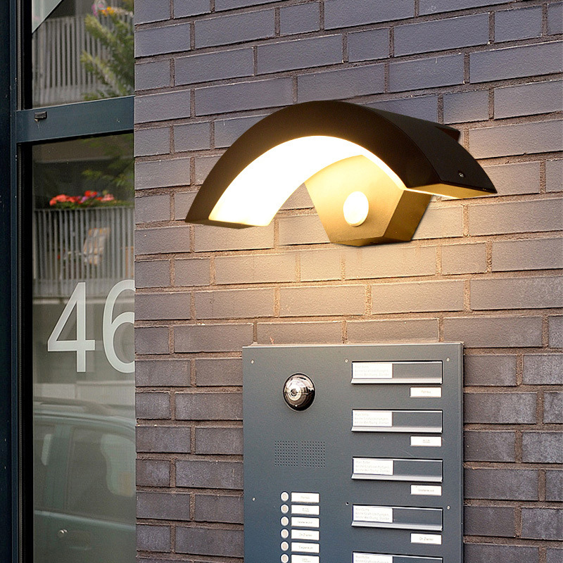 Applique murale extérieur led demi-rond avec Détecteur de Mouvement Radar -Luminogreen