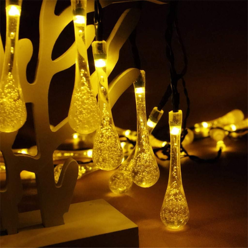 lampe et guirlande Solaire Extérieure LED Goutte d'Eau-Luminogreen