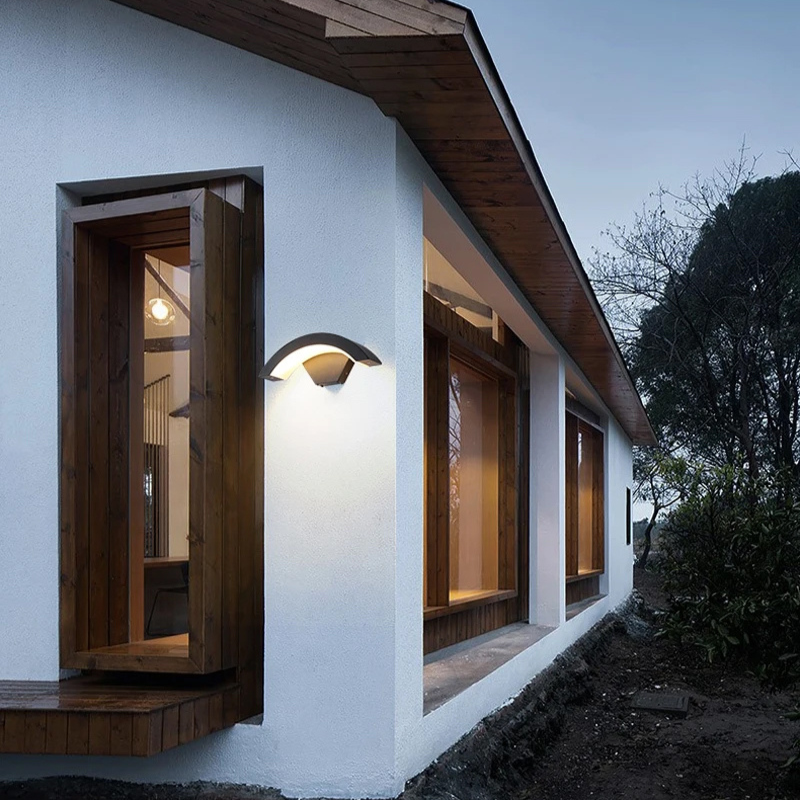 Applique murale extérieur led demi-rond avec Détecteur de Mouvement Radar -Luminogreen