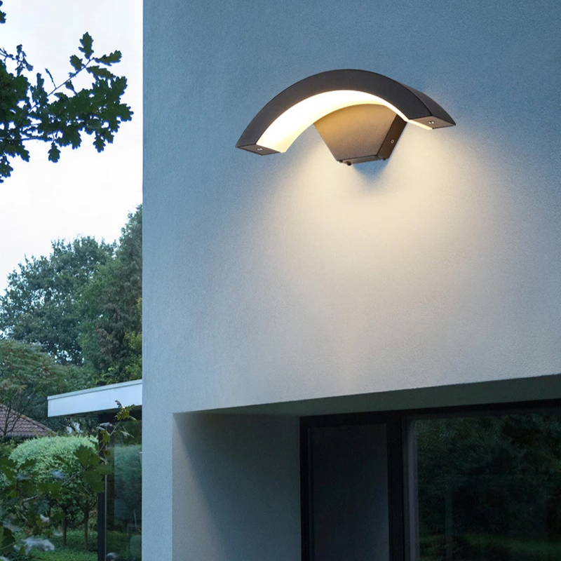 Applique murale extérieur led demi-rond avec Détecteur de Mouvement Radar -Luminogreen