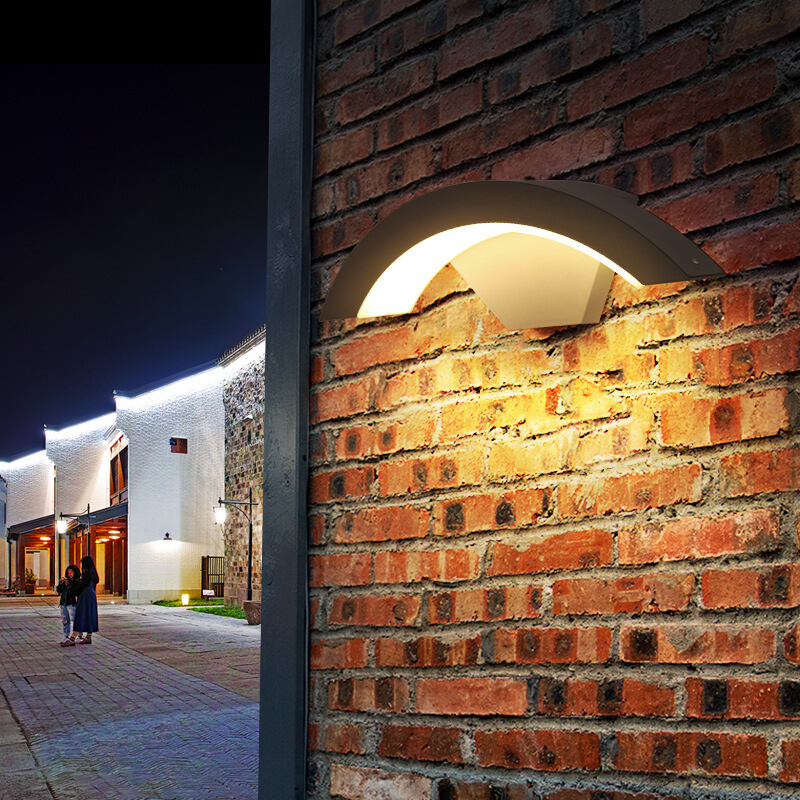 Applique murale extérieur led demi-rond avec Détecteur de Mouvement Radar -Luminogreen