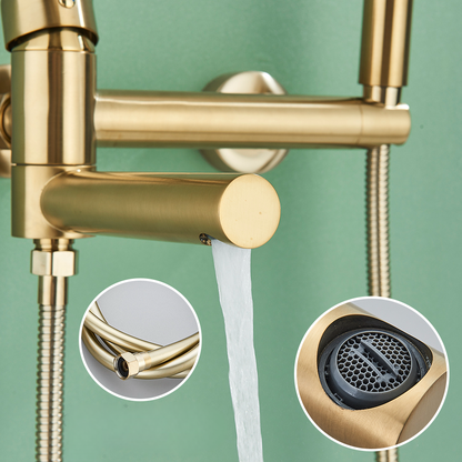 Mitigeur baignoire laiton pivotant efficace-Luminogreen
