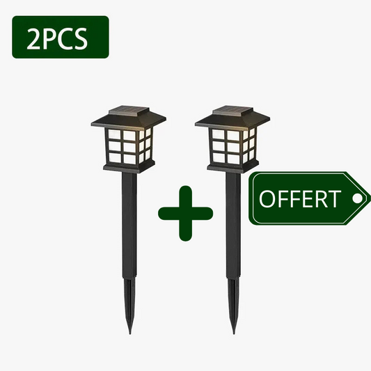 Lampes solaires extérieur led étanches pour décoration de jardin carreau-Luminogreen