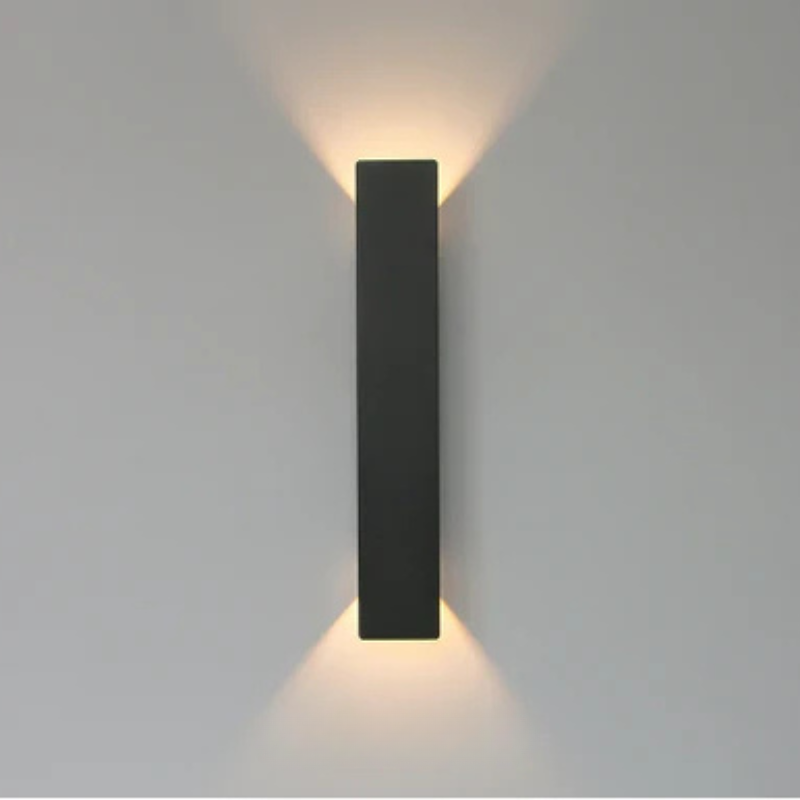 Applique murale extérieur à bande LED en aluminium désigne noir et blanc -Luminogreen
