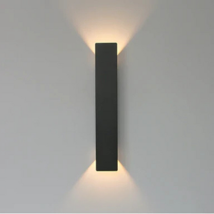 Applique murale extérieur à bande LED en aluminium désigne noir et blanc -Luminogreen